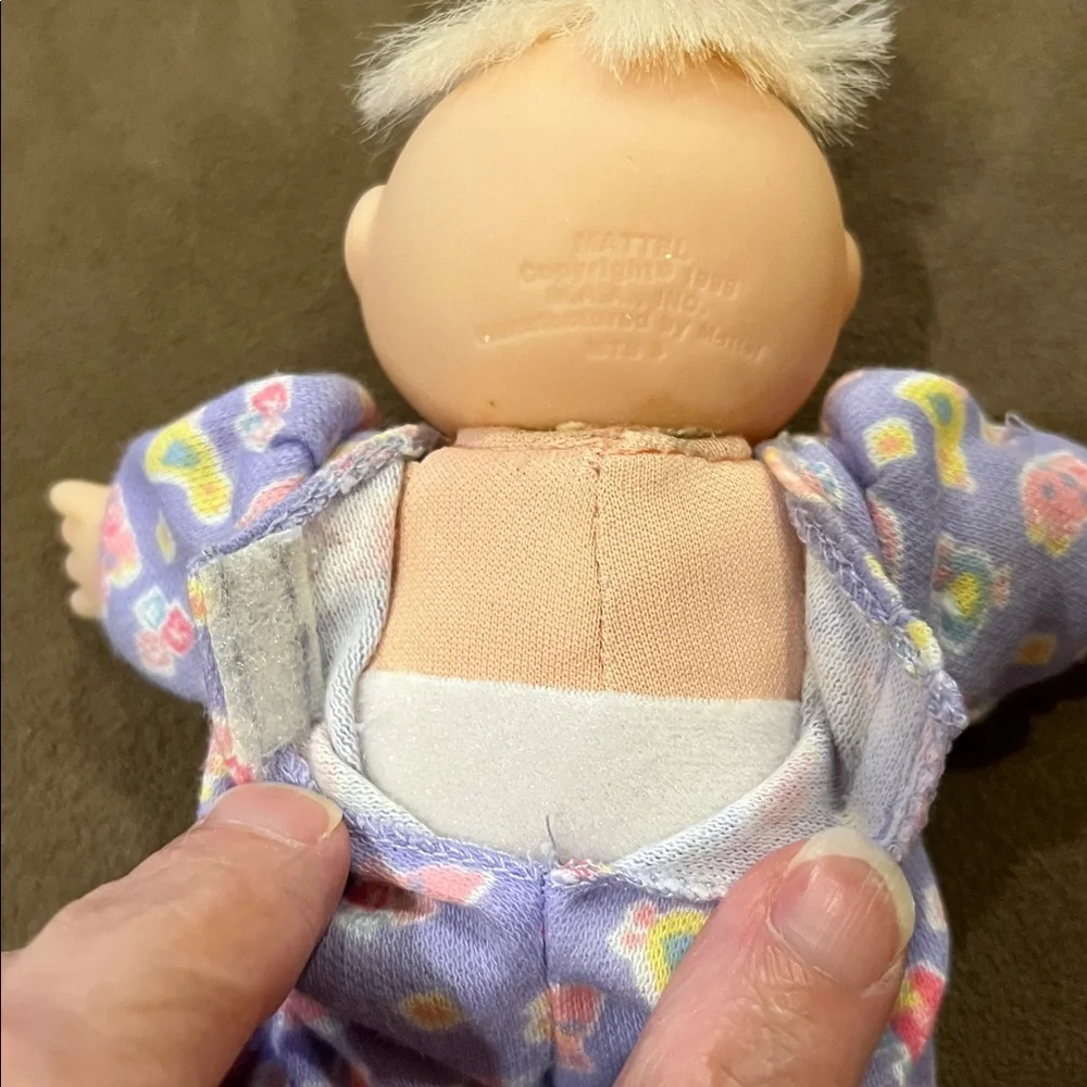 Vintage Cabbage Patch Magic Nursery cradle and mini doll